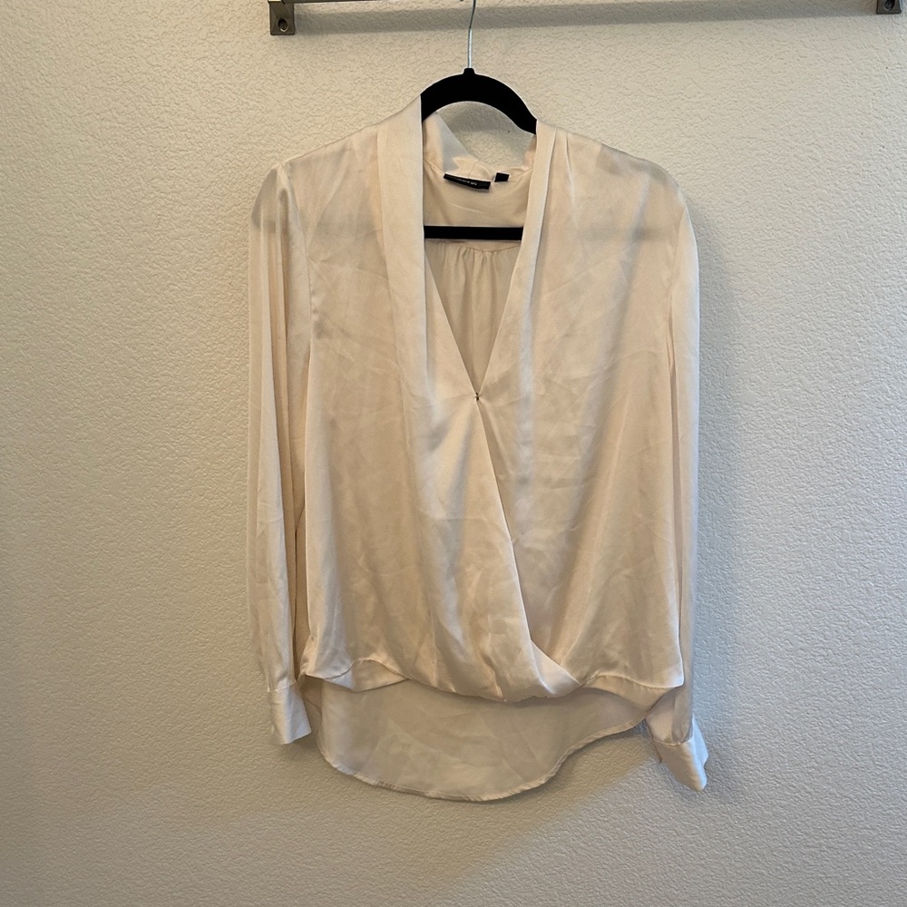 Apt. 9 Cream V-Neck Blouse - Picture 3 of 3